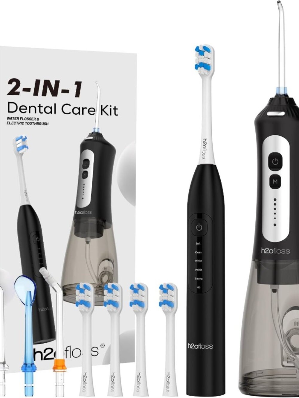 H2O FLOSS  2-IN-1 Sonic Electric Toothbrush and Water Flosser